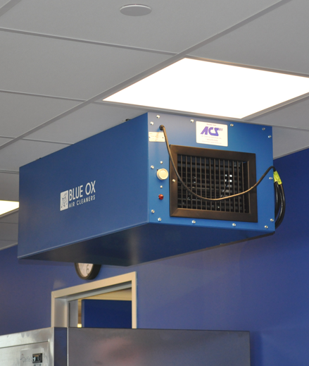 Blue Ox air filtration system install.