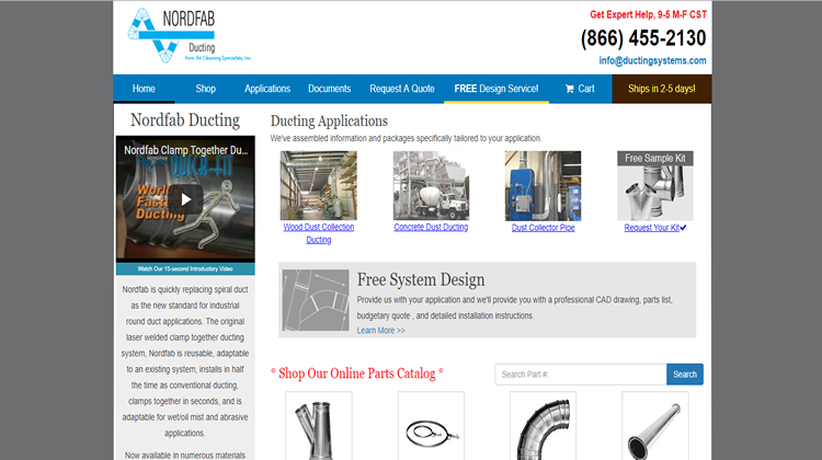 Homepage for ductingsystems.com