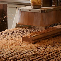 Image of woodworking machine with dust collection system