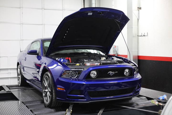 Dyno exhaust removal system installed at performance<br> speed shop.